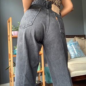 Vintage 505 Black Orange Tab Levis. Rare!!!